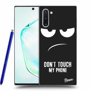 Picasee silikonski črni ovitek za Samsung Galaxy Note 10 N970F - Don't Touch My Phone