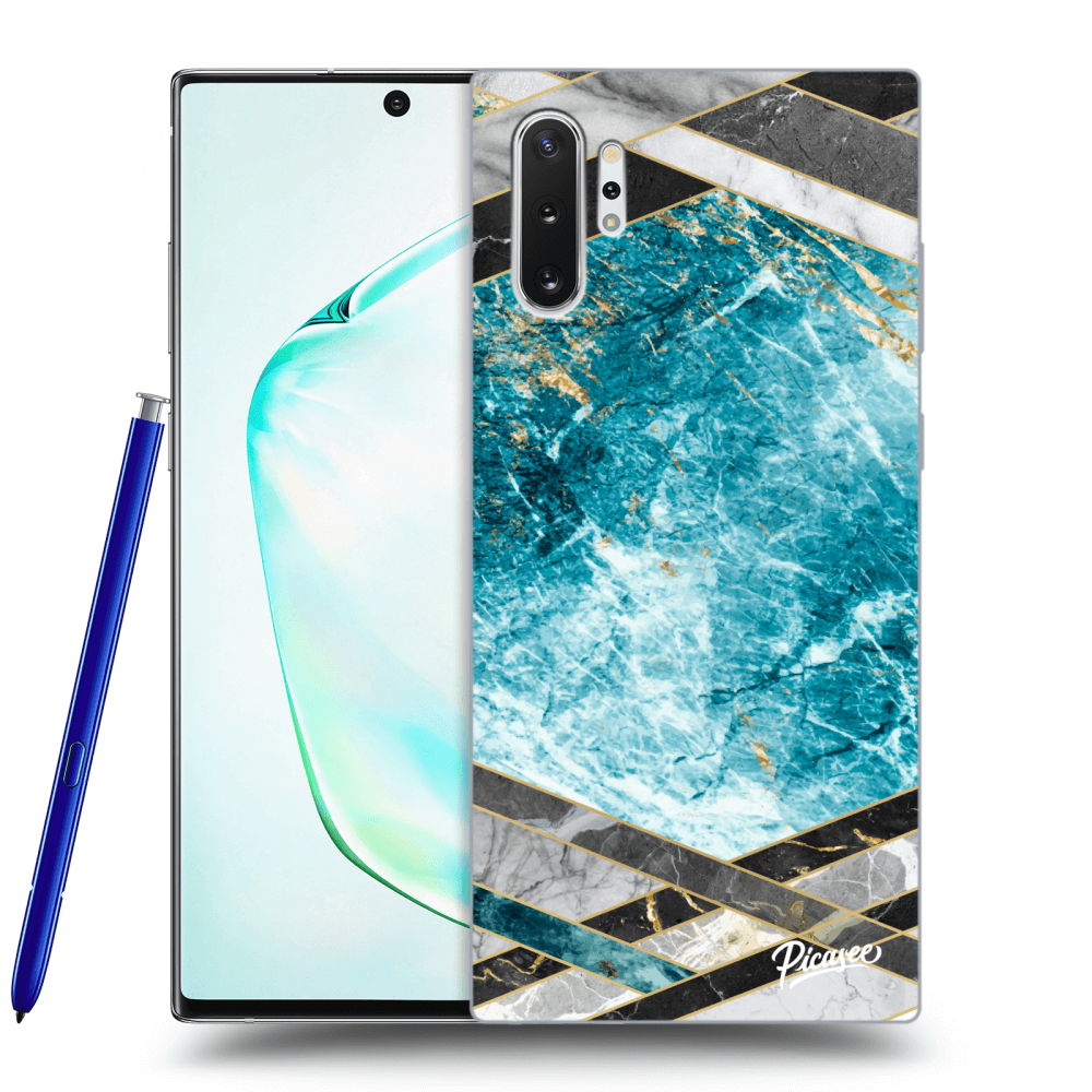 Picasee ULTIMATE CASE za Samsung Galaxy Note 10+ N975F - Blue geometry