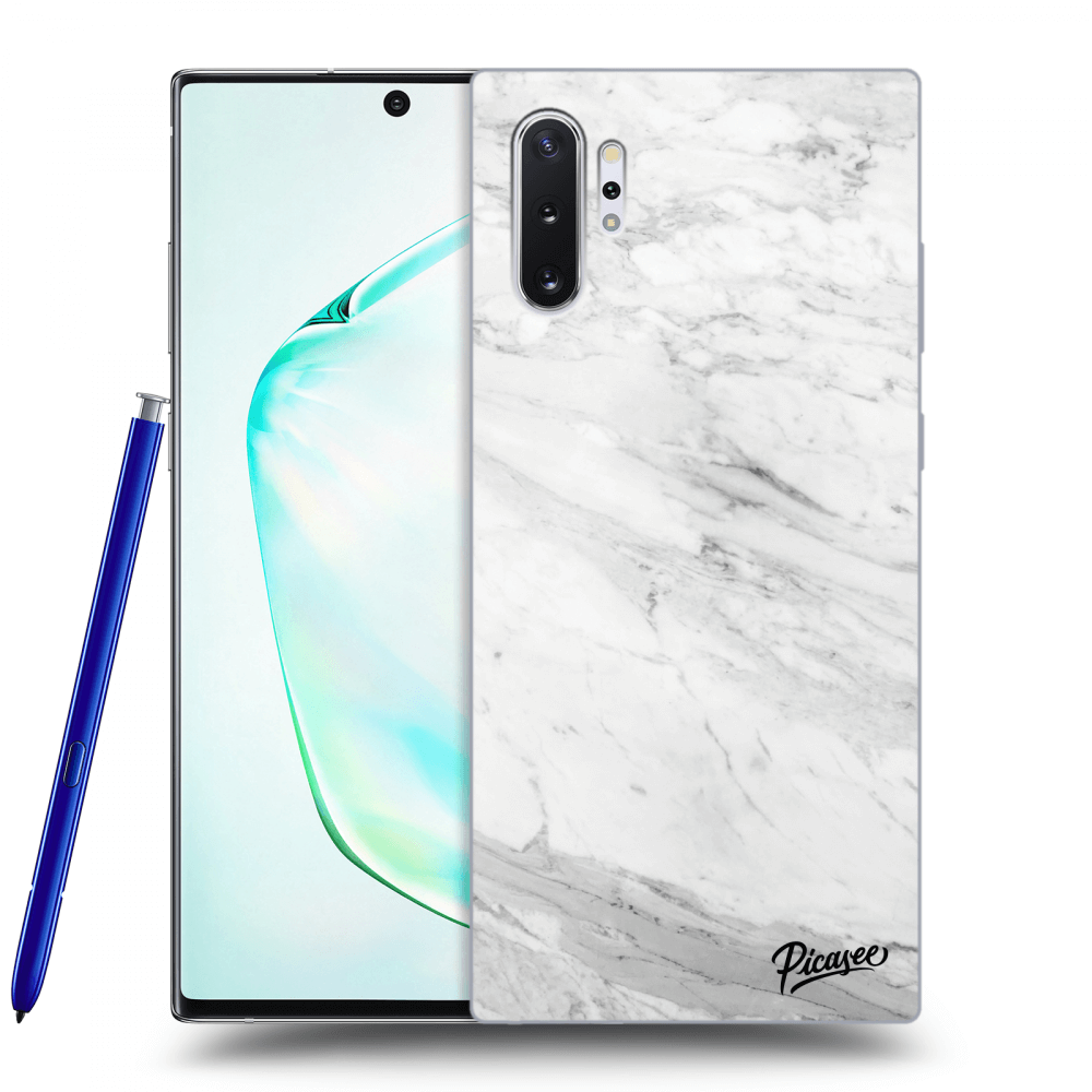 Picasee ULTIMATE CASE za Samsung Galaxy Note 10+ N975F - White marble