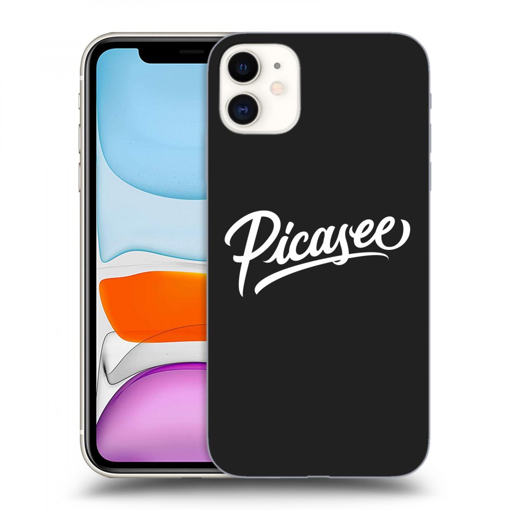 Picasee silikonski črni ovitek za Apple iPhone 11 - Picasee - White