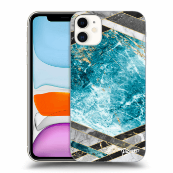 Ovitek za Apple iPhone 11 - Blue geometry