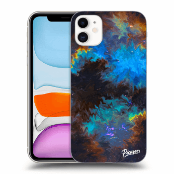 Picasee silikonski črni ovitek za Apple iPhone 11 - Space