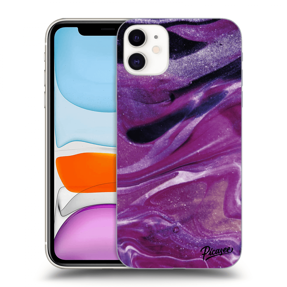Picasee ULTIMATE CASE MagSafe za Apple iPhone 11 - Purple glitter