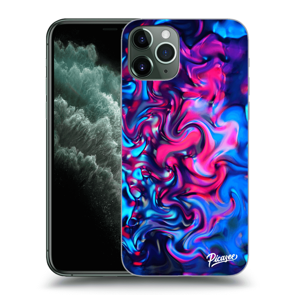 Picasee silikonski prozorni ovitek za Apple iPhone 11 Pro - Redlight