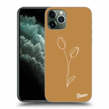 Picasee silikonski prozorni ovitek za Apple iPhone 11 Pro - Tulips