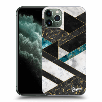 Picasee silikonski prozorni ovitek za Apple iPhone 11 Pro - Dark geometry