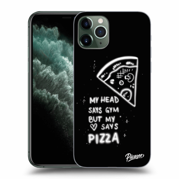 Picasee silikonski prozorni ovitek za Apple iPhone 11 Pro - Pizza