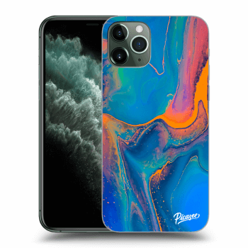 Picasee silikonski prozorni ovitek za Apple iPhone 11 Pro - Rainbow