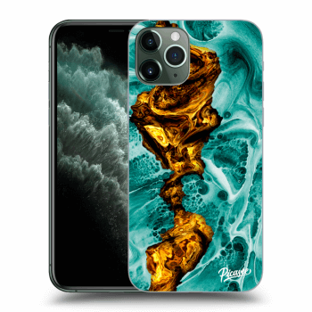 Picasee silikonski prozorni ovitek za Apple iPhone 11 Pro - Goldsky