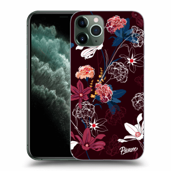 Picasee silikonski prozorni ovitek za Apple iPhone 11 Pro - Dark Meadow