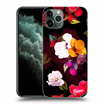 Picasee silikonski prozorni ovitek za Apple iPhone 11 Pro - Flowers and Berries