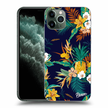 Picasee silikonski prozorni ovitek za Apple iPhone 11 Pro - Pineapple Color