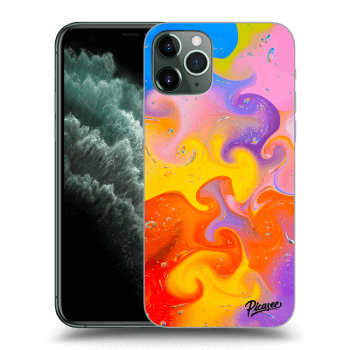 Picasee silikonski prozorni ovitek za Apple iPhone 11 Pro - Bubbles
