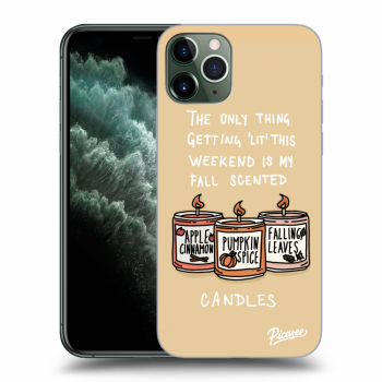 Picasee silikonski prozorni ovitek za Apple iPhone 11 Pro - Candles