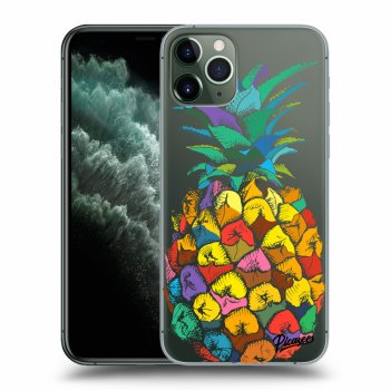 Picasee silikonski prozorni ovitek za Apple iPhone 11 Pro - Pineapple