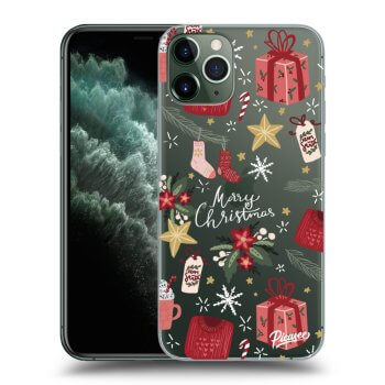 Picasee silikonski prozorni ovitek za Apple iPhone 11 Pro - Christmas