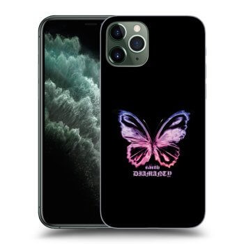 Picasee silikonski prozorni ovitek za Apple iPhone 11 Pro - Diamanty Purple