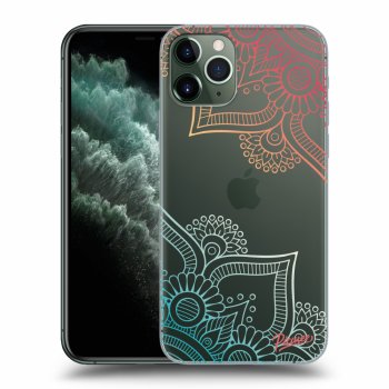 Picasee silikonski prozorni ovitek za Apple iPhone 11 Pro - Flowers pattern