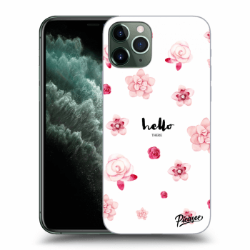Picasee silikonski prozorni ovitek za Apple iPhone 11 Pro - Hello there