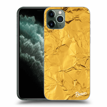 Picasee silikonski prozorni ovitek za Apple iPhone 11 Pro - Gold