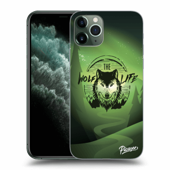 Picasee silikonski prozorni ovitek za Apple iPhone 11 Pro - Wolf life