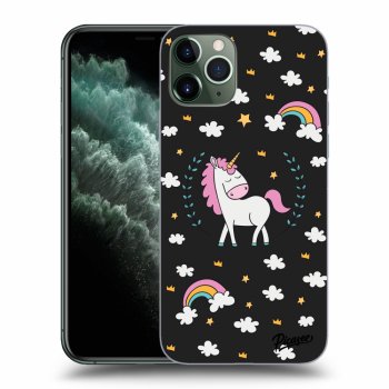 Picasee silikonski črni ovitek za Apple iPhone 11 Pro Max - Unicorn star heaven
