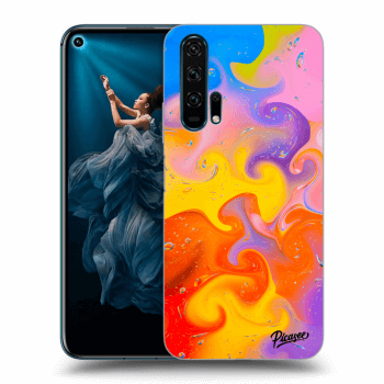 Picasee silikonski prozorni ovitek za Honor 20 Pro - Bubbles