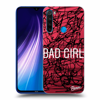 Picasee silikonski prozorni ovitek za Xiaomi Redmi Note 8 - Bad girl