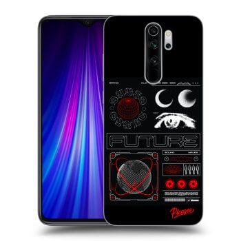 Picasee silikonski črni ovitek za Xiaomi Redmi Note 8 Pro - WAVES