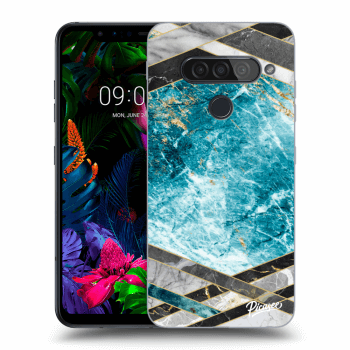 Ovitek za LG G8s ThinQ - Blue geometry