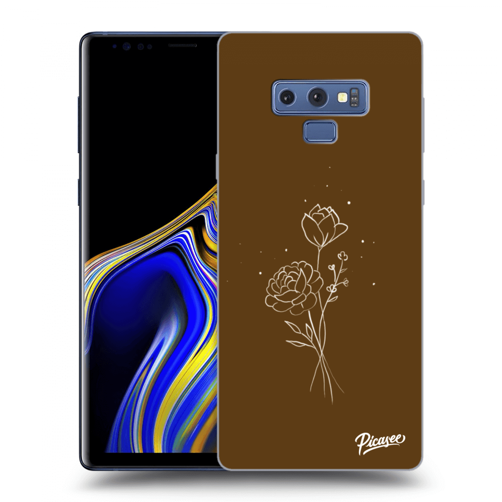 Picasee ULTIMATE CASE za Samsung Galaxy Note 9 N960F - Brown flowers