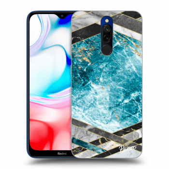 Ovitek za Xiaomi Redmi 8 - Blue geometry