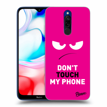 Ovitek za Xiaomi Redmi 8 - Angry Eyes - Pink