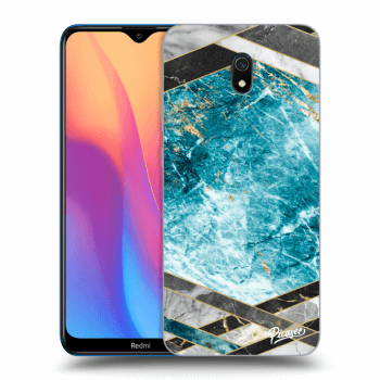 Ovitek za Xiaomi Redmi 8A - Blue geometry