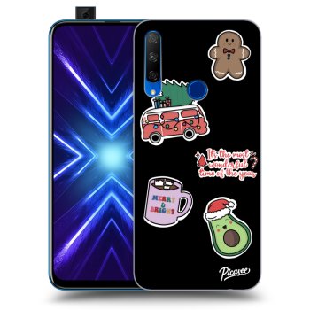 Ovitek za Honor 9X - Christmas Stickers