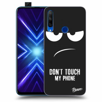 Picasee silikonski črni ovitek za Honor 9X - Don't Touch My Phone