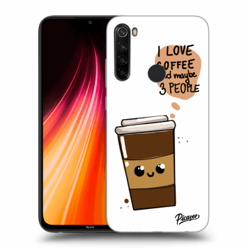 Picasee silikonski črni ovitek za Xiaomi Redmi Note 8T - Cute coffee