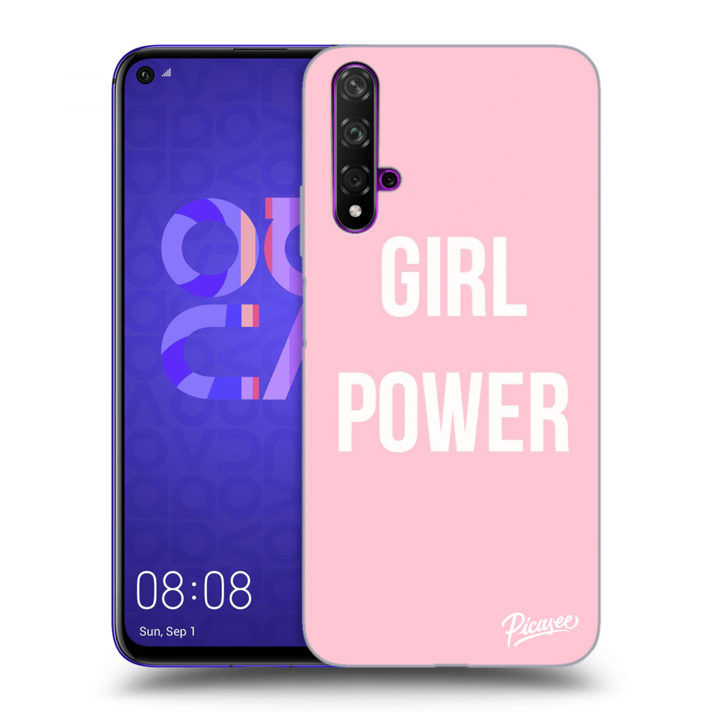 Picasee silikonski črni ovitek za Huawei Nova 5T - Girl power