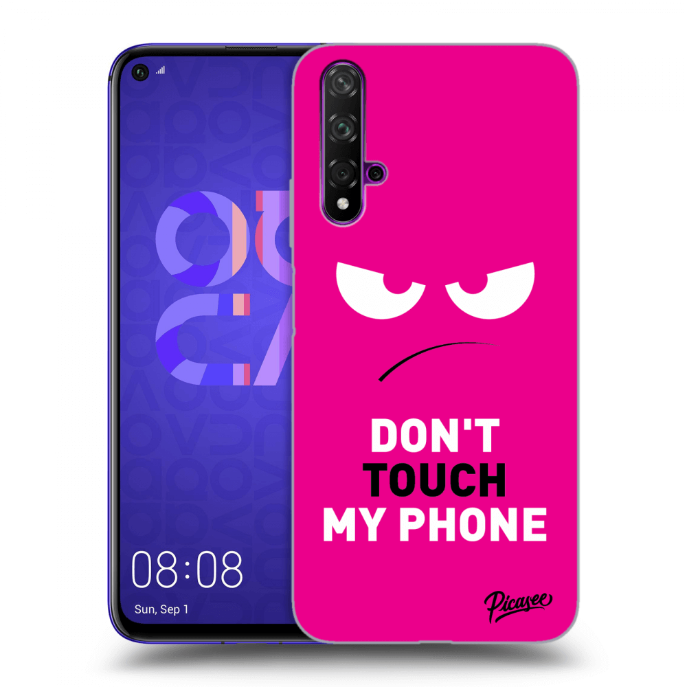 Picasee ULTIMATE CASE za Huawei Nova 5T - Angry Eyes - Pink