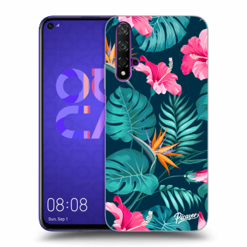 Ovitek za Huawei Nova 5T - Pink Monstera