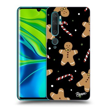 Picasee silikonski črni ovitek za Xiaomi Mi Note 10 (Pro) - Gingerbread