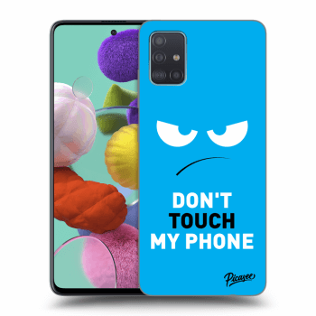 Ovitek za Samsung Galaxy A51 A515F - Angry Eyes - Blue