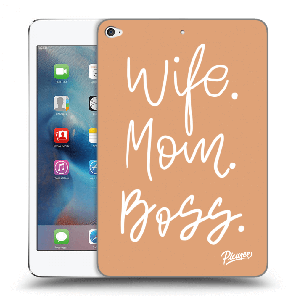 Picasee silikonski prozorni ovitek za Apple iPad mini 4 - Boss Mama