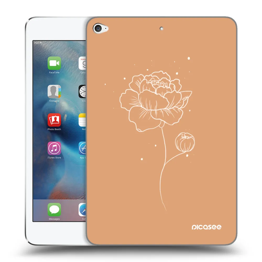 Picasee silikonski prozorni ovitek za Apple iPad mini 4 - Peonies