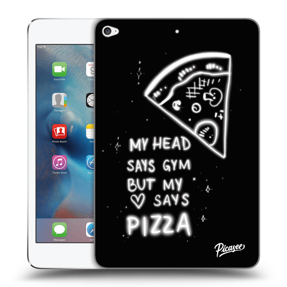 Picasee silikonski črni ovitek za Apple iPad mini 4 - Pizza