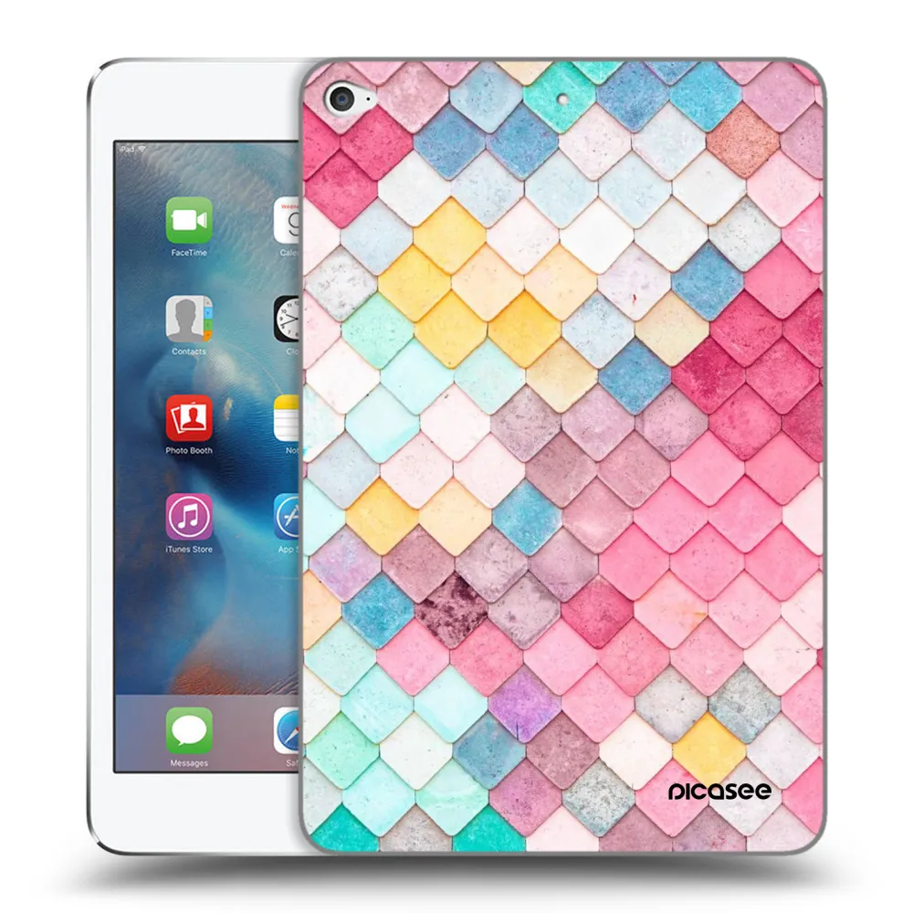 Picasee silikonski prozorni ovitek za Apple iPad mini 4 - Colorful roof