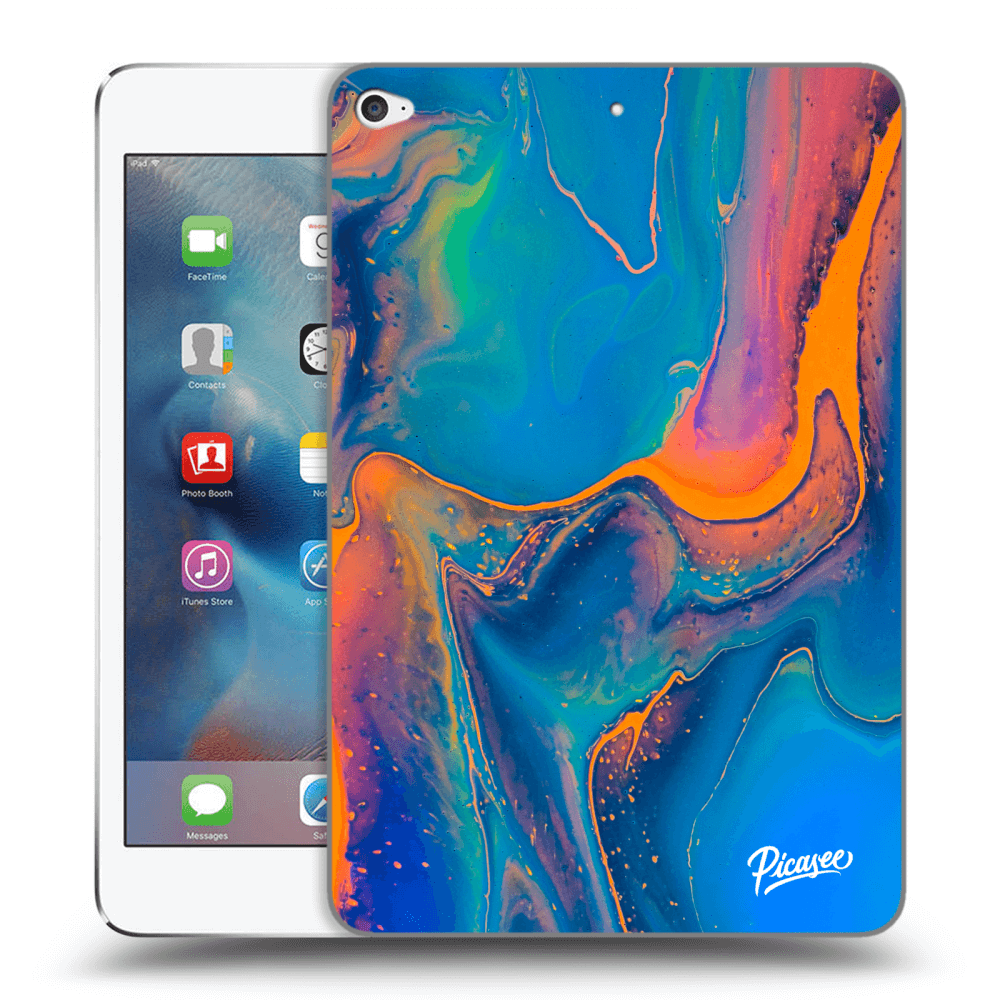 Picasee silikonski prozorni ovitek za Apple iPad mini 4 - Rainbow