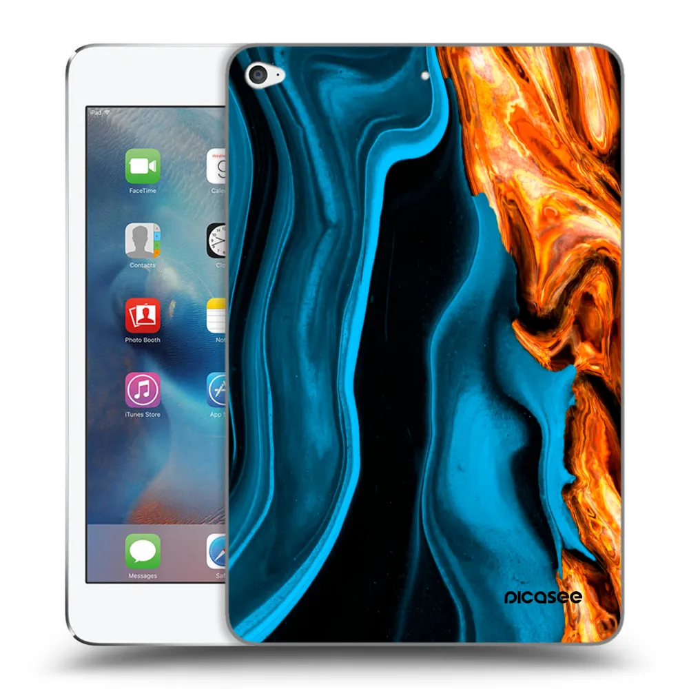 Picasee silikonski prozorni ovitek za Apple iPad mini 4 - Gold blue