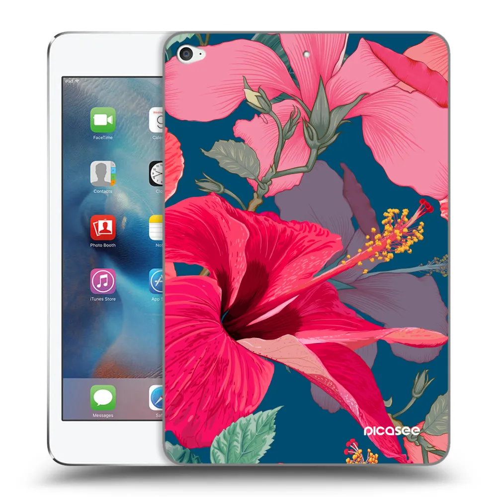 Picasee silikonski prozorni ovitek za Apple iPad mini 4 - Hibiscus