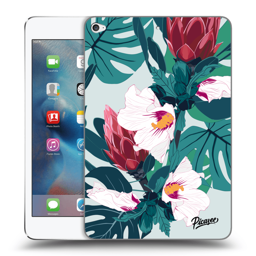 Picasee silikonski prozorni ovitek za Apple iPad mini 4 - Rhododendron